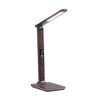 Stolní lampy pracovní - PN 4595-23 ADRIANO LED stolní lampa hnědá barva s funkcí stmívání, indukčním nabíjením mobilních telefonů a nastavitelnou barvou světla 2700-5000K - PAUL NEUHAUS