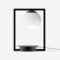 Stolní lampy dekorační - LU LR.L2.P1.45M Stolní svítidlo PALA 5,8W LED 4000K sklo černá opál LR.L2.P1.45M - LUCIS