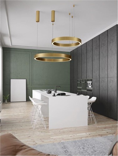 Kruhová - NV 9558605 Závěsné svítidlo STING LED hliník a akryl bronz Epistar SMD2835 50W 3000K Eaglerise TRIAC driver D80 H200 120st. IP20 stmívatelné - NOVA LUCE - foto 1
