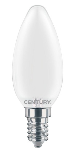 E14 - CEN INSM1D-041440 AKCE - LED FILAMENT SVÍČKA SATÉN 4W E14 4000K 470Lm 360d DIMM 35x97mm IP20 - CENTURY - foto 1