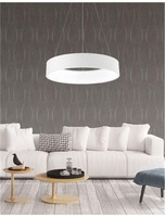 Kruhová - NV 6167205 Závěsné svítidlo RANDO matný bílý hliník a akryl LED 42W 230V 3000K IP20 - NOVA LUCE