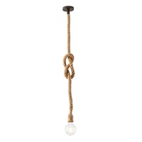 Dekorativní - FAN I-ROPE-S1 Závěsné svítidlo Rope černá, patice E27, délka 150 cm - FANEUROPE