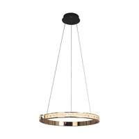 Kruhová - ZUMA 003064-026688 MD4996-1-3GBD MURIEL závěsné svítidlo černá-zlatá - ZUMALINE