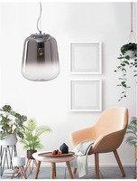 Koule - NV 7212601 Závěsné svítidlo OLIVERIO kouřové sklo s přechodem chromovaný hliník E27 1x12W IP20 bez žárovky - NOVA LUCE
