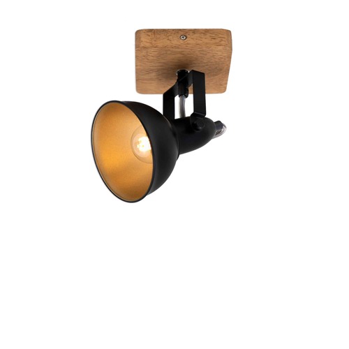Bodová - BRI 2901-015 Bodové svítidlo 15,7 cm 1x E14 25W černá - BRILONER - foto 1