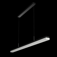 Podélná - OS MAT60068 MATAR LE3 závěsné plastové svítidlo černá / bílá IP40 3000 K 18W LED - OSMONT