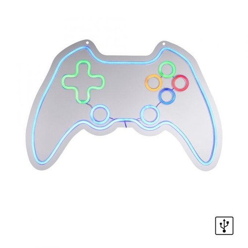 Dekorativní - LD 85022-70 NEON-GAMER LED nástěnné svítidlo vícebarevné motiv gamepad ovladače USB dekorace - LEUCHTEN DIREKT / JUST LIGHT - foto 1