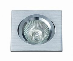 Hranatá - BPM 3021LED2.D40.3K Vestavné svítidlo Aluminio Plata, kartáč.hliník 7W 500lm 40°3000K LED 230V - BPM
