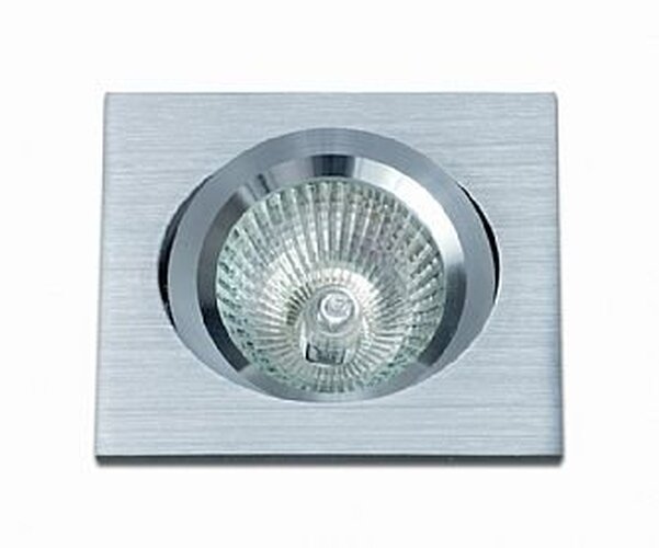 Hranatá - BPM 3021LED2.D40.3K Vestavné svítidlo Aluminio Plata, kartáč.hliník 7W 500lm 40°3000K LED 230V - BPM - foto 1
