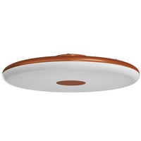 Kruhová - OS ZET60022 ZETA 2 FP stropní/nástěnné plastové svítidlo terakota / bílá IP40 3000 K 38W LED - OSMONT