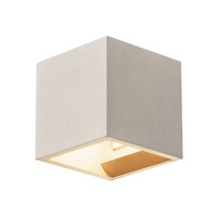 Nepřímé osvětlení - LA 1000910 SOLID CUBE nástěnné světlo QT14 šedé max. 25W - BIG WHITE (SLV)