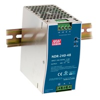 Stabilizované napětí - FAN I-DRIVER-NDR-240-24 Driver DIN průmyslový, 1CH 24 V DC 240 W 10 A - vstup AC 90-264 V / DC 127-370 V, rozměr 6,3 x 12,52 x 11,35 cm - FANEUROPE