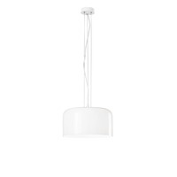Kruhová - FAN I-GIBUS-S35 BCO Závěsné svítidlo Gibus, bílé, 1 x E27, 35 x 35 x 150 cm - FANEUROPE