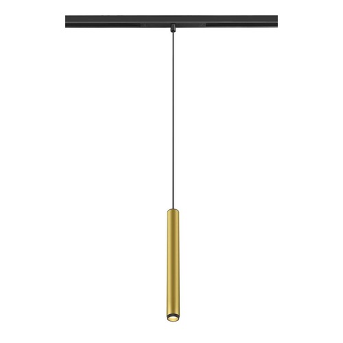 Lištové Magnetic SLV - LA 1008468 GRIP! S 48V závěsné svítidlo, délka závěsu 200 cm, 2000-3000 K, 29°, DALI, Dim-to-Warm, zlatá / černá - BIG WHITE (SLV) - foto 1