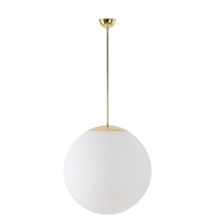 Koule - OS ADR42212 ADRIA P4 závěsné skleněné svítidlo mosaz / bílá IP40 40W E27 - OSMONT