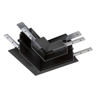 Lištové Magnetic SLV - LA 1006587 L-spojka 48 V TRACK, pro montážní lištu hlub., vlevo, černá - BIG WHITE (SLV)