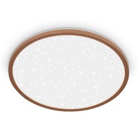 Kruhová - BRILO 7654014 Slim svítidlo LED panel pr.37,5 cm - 22W, 3000lm, hvězdné nebe, neutrální bílá, kávová - BRILO