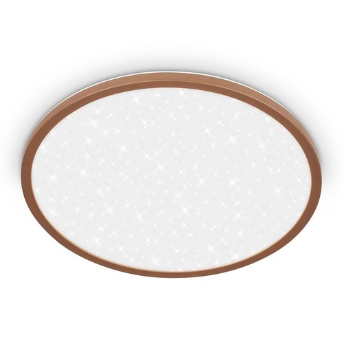 Kruhová - BRILO 7654014 Slim svítidlo LED panel pr.37,5 cm - 22W, 3000lm, hvězdné nebe, neutrální bílá, kávová - BRILO - foto 1