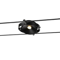 Svítidla - LA 1002861 DURNO svítidlo s lanem pro nízkonapěťový lanový systém TENSEO, 2700K, černé - BIG WHITE (SLV)