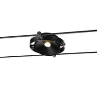 Svítidla - LA 1002861 DURNO svítidlo s lanem pro nízkonapěťový lanový systém TENSEO, 2700K, černé - BIG WHITE (SLV)