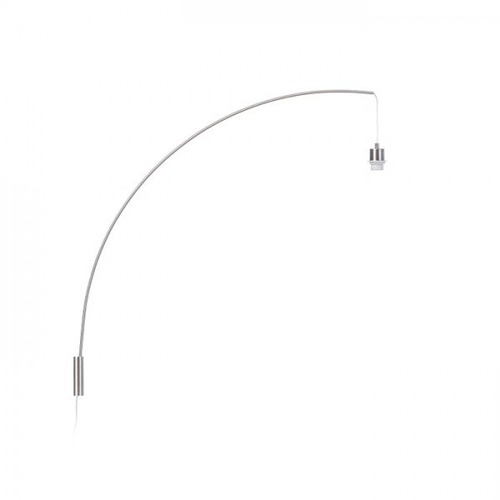 S ramenem - RED R12654 BEND nástěnná oblouková základna matný nikl 230V E27 42W - RED - DESIGN RENDL - foto 1