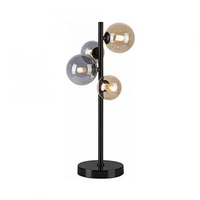 Stolní lampy dekorační - PN 4585-18 POPSICLE LED stolní lampa černá kruhové šňůrový vypínač teplá bílá do interiéru 3000K - PAUL NEUHAUS