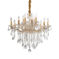 Dekorativní - ILUX 035611 Závěsné svítidlo Ideal Lux Florian SP12 oro 035611 zlaté 72cm - IDEALLUX