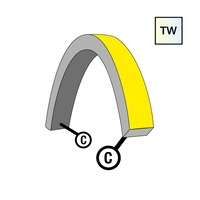 Příslušenství pro LED pásky - SLC S1624T-TW-C Napájení pro NeonFlex 24V Top-Bend TW C - TLG