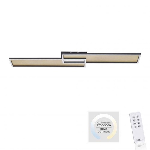 Hranatá - PN 8371-18 AMARA LED stropní svítidlo v černé a zlaté barvě s funkcí stmívání a nastavitelnou barvou světla 2700-5000K - PAUL NEUHAUS - foto 1