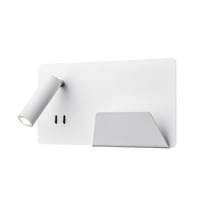 Bodová - LA 1003458 SOMNILA SPOT vnitřní nástěnné svítidlo LED 3000K, bílá, verze vpravo vč. USB přípojky - BIG WHITE (SLV)