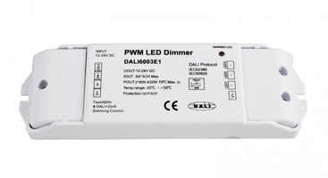 Ovladače a stmívače pro jednobarevné LED pásky - IMPR 843052 Deko-Light řídící jednotka DALI PWM stmívač CV 3CH 12/24V 6A/Channel 12-24V DC DALI-Bus nach IEC 62386 DALI 1.0 2 CH