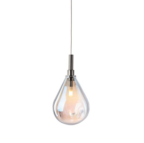 Subtilní - BOMMA 1/60/95107/A/60PRL/135/A/ANT… AKCE - Závěsné svítidlo SOAP MINI s canopy perleť.sklo / kování antracit - BOMMA - foto 1