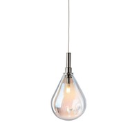 Subtilní - BOMMA 1/60/95107/A/60PRL/135/A/ANT… AKCE - Závěsné svítidlo SOAP MINI s canopy perleť.sklo / kování antracit - BOMMA