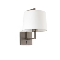 Dekorativní - FARO 20171-01 FRAME nástěnná lampa, starozlatá/bílá - FARO
