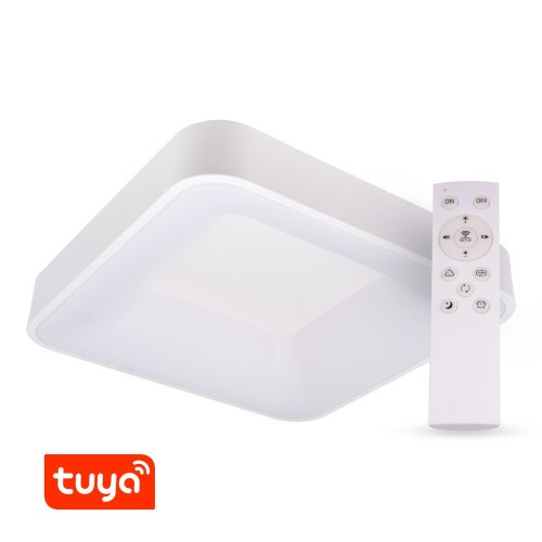 Hranatá - SMART Tuya LED svítidlo ZULU 60W CCT hranaté bílé - foto 1