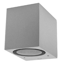 LED nástěnné svítidla - STNOVÁ SVÍTILNA HLINÍKOVÁ STŘÍBRNÁ TLO GU10 SOCKET