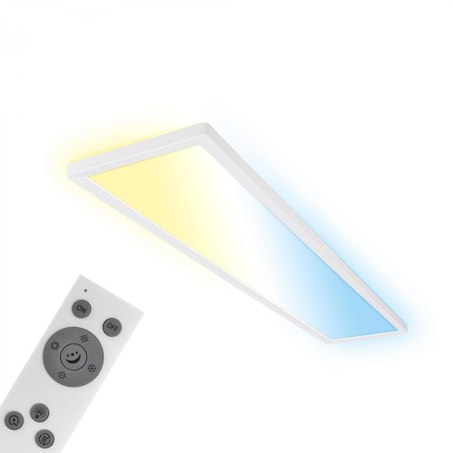 Hranatá - BRILO 7533016 Tava LED stropní svítidlo 98cm, stmívatelné, dálkový ovladač, bílé - BRILO - foto 1