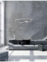 Kruhová - NV 8101201 Závěsné svítidlo VIAREGGIO chromovaný hliník a akryl LED 29W 230V 3000K IP20 - NOVA LUCE