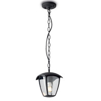 LED zahradní světla - Stropní lampa Matt Black 1xE27