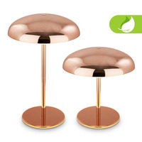 Stolní lampy dekorační - BRILO 7573013 Caxa stolní lampa - 2,8W, 300lm, bezdrátová, IP44, LED, stmívatelná, dotykový vypínač, měď - BRILO