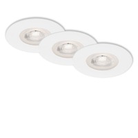Kruhová - BRI 7047036 3ks sada LED vestavné svítidlo, pr. 9 cm, 5 W, bílé (starý kód: BRI 7047-036) - BRILONER