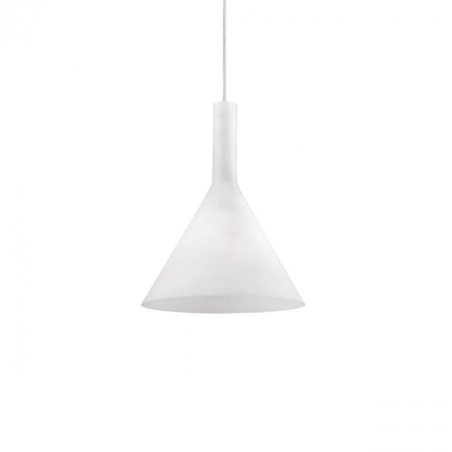 Kónická - ILUX 074337 Závěsné svítidlo Ideal Lux Cocktail SP1 small bianco 074337 bílé 20cm   - IDEALLUX - foto 1