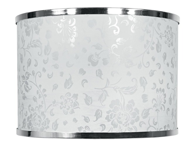 Stínidla, kryty, clony - FAN I-PRLMG-BOEME Stínidlo PARALUME BOEME BIG, bílá s chromovaným lemem, pro E27, 35 x 35 x 20 cm - FANEUROPE - foto 1