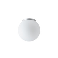 Kruhová - OS STY44986 STYX 2 stropní/nástěnné skleněné svítidlo stříbrná / bílá IP65 25W E27 - OSMONT