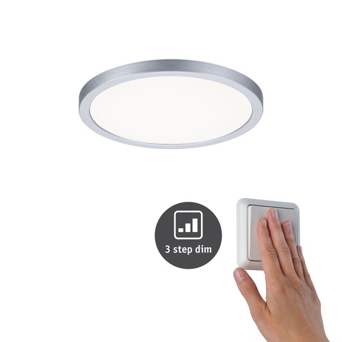 Koupelnová - P 93057 LED vestavné svítidlo Areo VariFit IP44 3-krokové-stmívatelné 175mm 13W 4.000K matný chrom - PAULMANN - foto 1