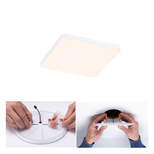 Koupelnová - P 79942 VariFit LED vestavné svítidlo Veluna Edge IP44 hranaté 120x120mm 3000K bílá - PAULMANN - foto 1