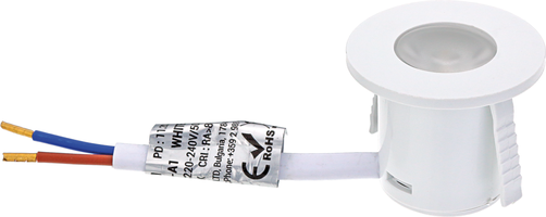 Vestavěný - LED skříňka Light - 1W Round - White Body