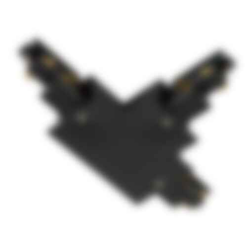 Lišty a příslušenství S-TRACK - LA 1006531 T-spojka pro S-TRACK 3fázovou montážní lištu, uzemnění vnitřní vpravo, černá, DALI - BIG WHITE (SLV) - foto 1