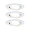 Koupelnová - P 93485 Vestavné svítidlo LED Nova kruhové 3x6,5W bílá mat nastavitelné 3-krokové-stmívatelné - PAULMANN
