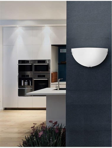 Dekorativní - NV 600403 Nástěnné svítidlo ANCO matné bílé sklo chromovaný kov E27 1x12W - NOVA LUCE - foto 1